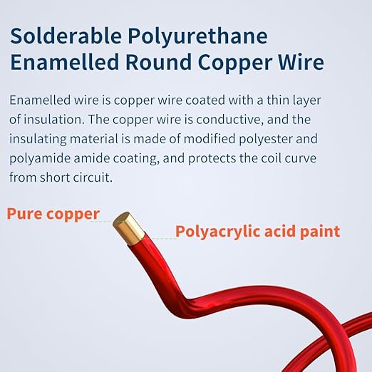 BNTECHGO 16 AWG Magnet Wire - Enameled Copper Wire - Enameled Magnet Winding Wire - 3.0 lb - 0.0492" Diameter 1 Spool Coil Red Temperature Rating 155℃ Widely Used for Transformers Inductors