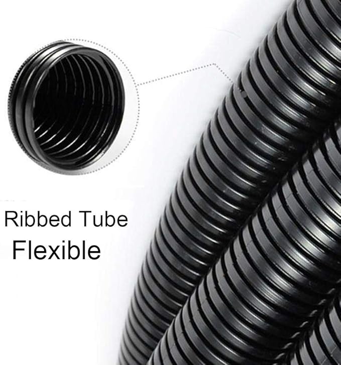 ZhiYo 100 FT 1/4” Wire Loom Split Tubing Auto Wire Conduit Flexible Cover