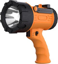 Rechargeable Spotlight Flashlight 200,000 Lumen LED, IP67 Waterproof 12 Hours Long Running Spot Light, Impact Resistant Handheld Spotlight with Detachable Red Lens