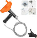 33 Feet Drain Snake Auger, Plumbing Snake Drain Hair Clog Removal Tool, Sink Unclogger Drain, Heavy Duty Toilet Snake Auger, Cleaner Tool for Bathroom Kitchen Tub Shower Drain Clog Remover with Gloves