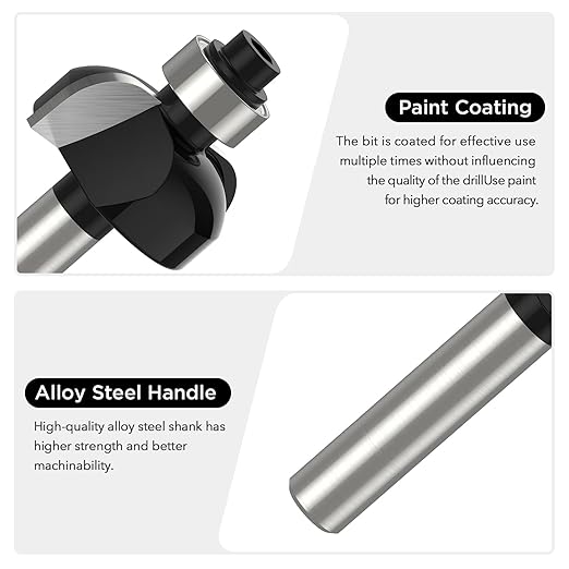 Router Bits Set of 15 Pieces 1/2 Inch Router Bit Set Woodworking Tools for Beginners, Router Bits Sets Idea Gifts for Dad