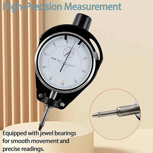 Dial Indicator Bore Gage 2" - 6" Range(0.001"), Dial Indicator Bore Gage Gauge Carbide Anvils for Precision Measurement