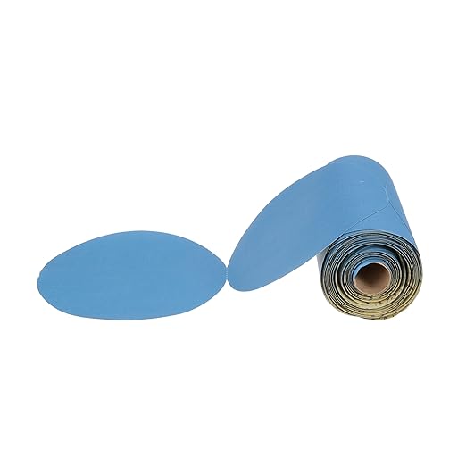 3M Stikit Blue Abrasive Disc Roll, 36210, No Hole, 6 in, 320+ Grade, Pack of 100, Automotive Sanding Discs for Coating Removal, Body Repair, Auto Sanding, Primer Sanding