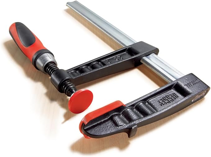 BESSEY TG7.016+2K Clamp, woodworking, F-style, 2K handle, replaceable pads, 7 In. x 16 In., 1320 lb