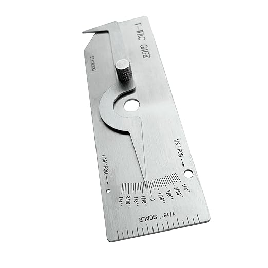 3pcs/Set MG-11 Cam Type Weld Gauge Metric & Inch + V-WAC Gage Biting Edge Stainless Steel Welding Gauge + MG-8 Bridge Cam Gage Welding Gauge
