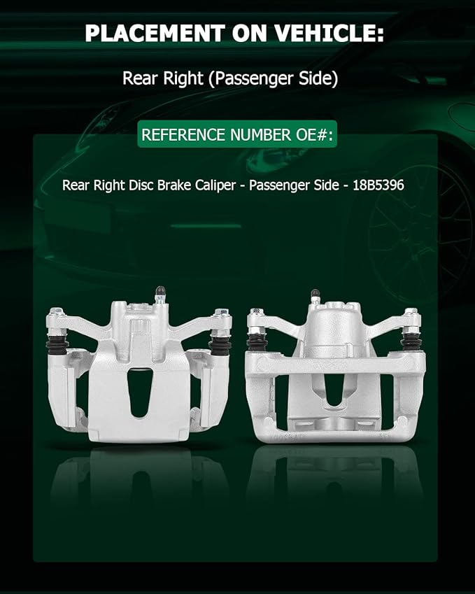 SCITOO Rear Right Brake Caliper With Bracket 18B5396 Compatible For Ford For F-150 2012-2016, For Ford For Lobo 2012-2016
