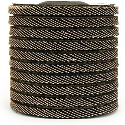 BHA Grinding and Sanding Flap Discs T27, 4-1/2" x 7/8", 40 Grit - 10 Pack