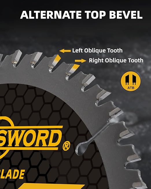 ANGELSWORD 4-1/2 Inch Circular Saw Blade, 7/8" Arbor 24T, Used on Angle Grinder for Framing, Fast Wood Cutting, 3 Pack, with 3/8"&5/8" Bushing