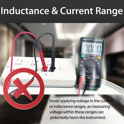 ZT-102L LCR Meter Inductance Tester Digital multimeter TRMS 6000 Counts accurately Measures Inductance Voltmeter Amp Meter ohmmetr Diodes Continuity Duty-Cycle Capacitance for Automotive