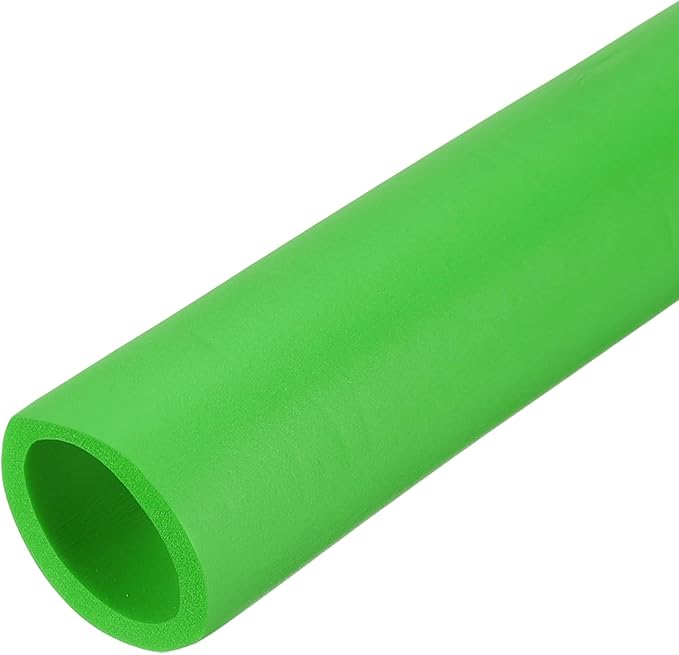uxcell Pipe Insulation Tube Foam, 1-1/8" ID x 3/16" Thick x 1.64ft Foam Pipe Cover Non-Slip Hollow Tubing Guitar Air Conditioner Stand Fitness Equipment Handles, Green