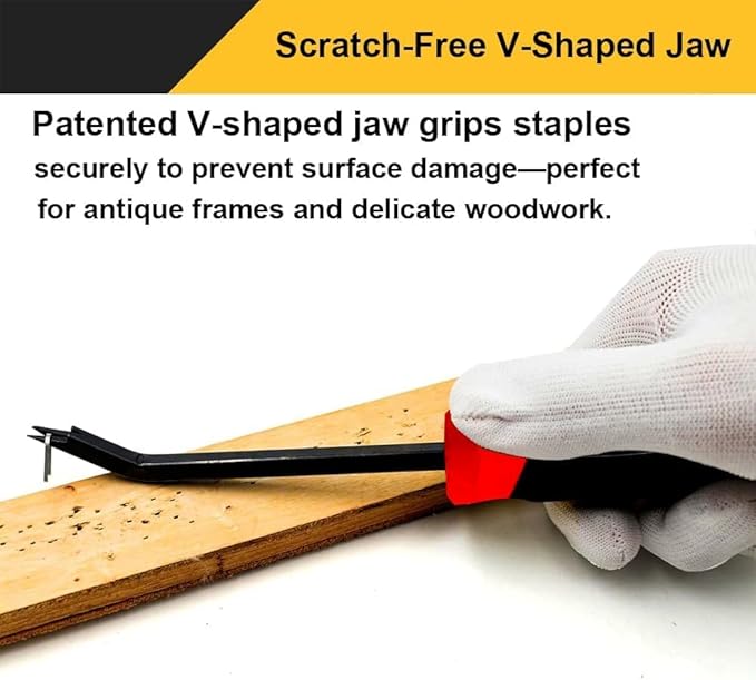 Upholstery Staple Remover | Heavy Duty Staple Remover Tool, Professional Tack Puller Set, Nail Puller for Quickly and Easily Extract all Kinds of Nails