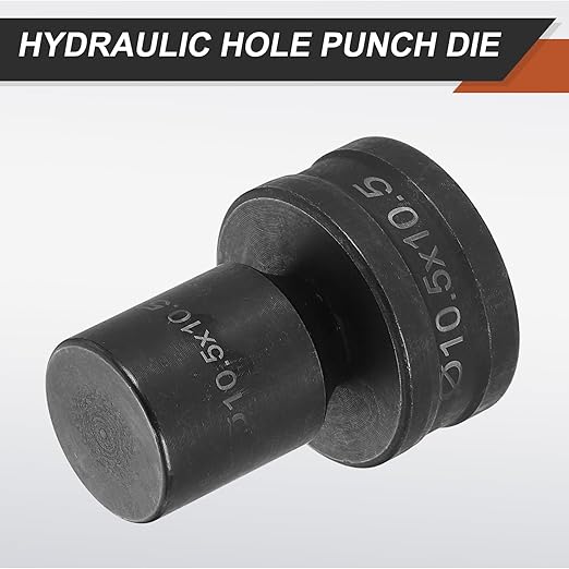 HARFINGTON Hydraulic Hole Punch Die 10.5x10.5mm Square Hole 40Cr Steel Electric Punching Kit for CH70 Electric Punching Machine, Black