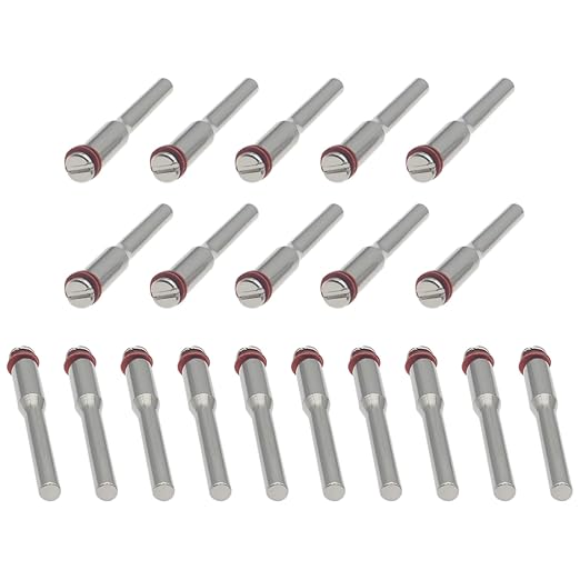 20 PCS Shank Mandrel 1/8 Inch Cut Off Wheel Screw Mandrel Shank Holder Metal Rotary Tool Accessories Suitable for Most Diamond Cutting Wheel