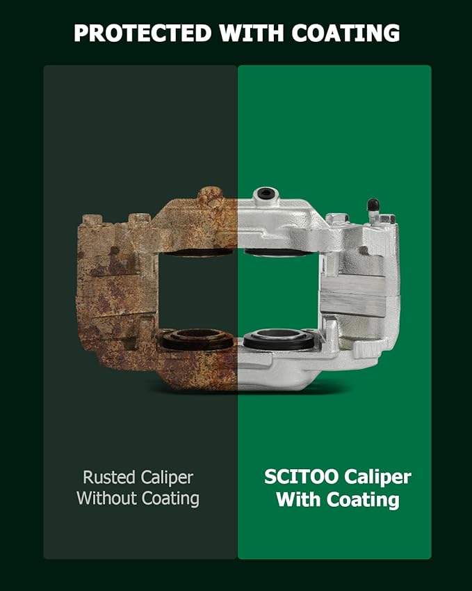 SCITOO Front Left+Right Brake Calipers Without Bracket 192713 192712 Compatible For Toyota For 4runner 2003-2005,For Toyota For Sequoia 2001-2007,For Toyota For Tundra 2000-2006