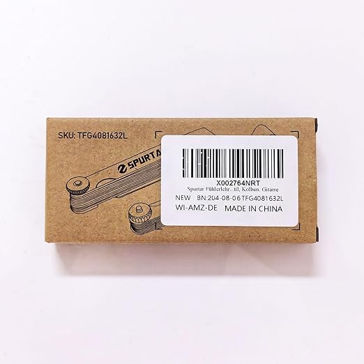 Spurtar Feeler Gauge Set Stainless Steel, 32 Blades Tapered and 16 Blades Offset Filler Gauge Set, Dual Marked SAE and Metric Feeler Guages for Spark Plug, Valve, Piston, Guitar