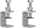 2 Pack 304 Stainless Steel C Clamps with 45mm/1.77" Stable Wide Jaw Opening Tiger Clamp for Woodworking Welding Construction Household Mount