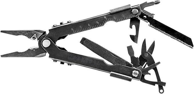 Gerber Gear Gear Multi-Plier 600 - 14-in-1 Bladeless Multipurpose Tool with Screwdriver, Needlenose Pliers, Can Opener, Wire Cutter & More - Made in USA - Survival Tools