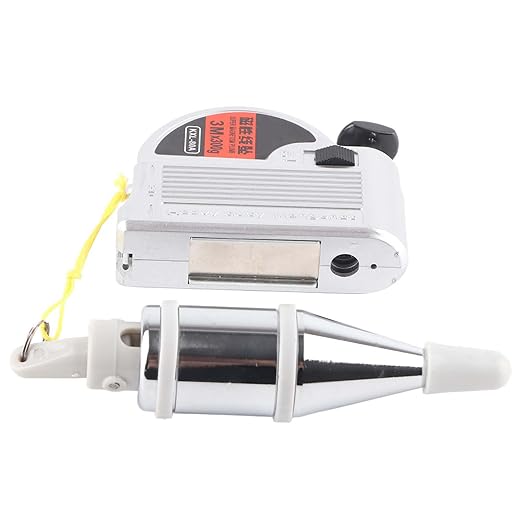 Magnetic Plumb Bob with String, Plumb Bob Reel Retractable Plumb Line Tool, 8m/ 26ft Automatically Stretch Line Quickly Stabilize Plumb Bob Tool for Construction Building Line