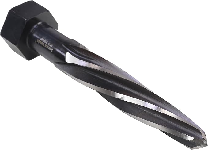 H.S.S Aligning Reamer, 15/16" Cutter Diameter with Hex Shank, Spiral Flute