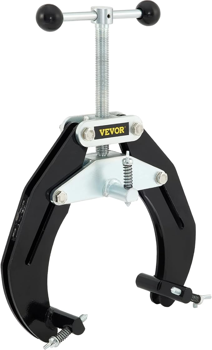 VEVOR Pipe Clamp, 2 to 6 in, High Strength Ultra Clamp with Quick Acting Screws, Steel Pipe Alignment Tool with Lightweight Design, Black