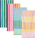 Dock & Bay Beach Towel - Quick Dry, Sand Free - Compact, Lightweight - 100% Recycled - Includes Bag - Sunset Boulevard - Set of 4 - Extra Large (200x90cm, 78x35)