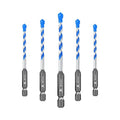 Carbide Drill Bit Set - Dry Drill Bit Set for Masonry, Concrete, Bricks, Wood, Plastic etc(5MM*5Quick-fit Shank)