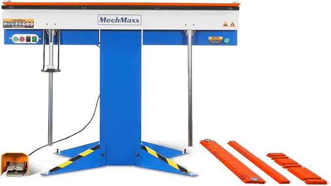 48'' Industrial Magnetic Pan and BOX Heavy Duty Sheet Metal Brake 20 Gauge Capacity Shear Press Brake, Model MSMB1250E
