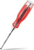 HAUTMEC 1/4" Wood Chisel – High-Impact Drop-Forged CRV Steel, Fully Polished Beveled Edge Blades, Heavy-Duty Strike Cap & Extended Anti-Skid Handle – HT0359