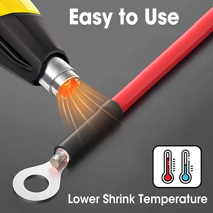 52 Ft Heat Shrink Tubing Roll, 1/2 Inch 3:1 Ratio Adhesive Lined, Waterproof Marine Grade Heat Shrink Tubing, Insulation Sealing Industrial Heat Shrink Tube - Black