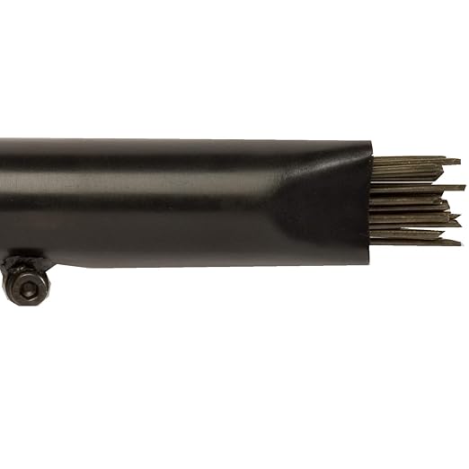CS Unitec | 2B Needle Scaler with Vacuum Shroud | 19 Needle Air Chisel | Professional Grade 3000 BPM Inline Grip | Air Power 5.5 CFM - 121.2099 VS