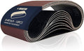 10 Pcs 6 x 48 Inch Assorted Aluminum Oxide Sanding Belt,80/120/150/240/400 Grit