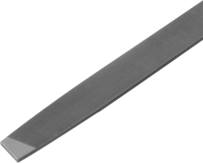8 Inch Flat File, Flat Mill File Second File, Metal File for Sharpening, Carbon Steel File with Handle, Single Texture, Ideal for Metal, Steel, Copper, Aluminum
