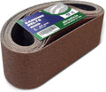 18 Pcs 3 x 24 Inch Assorted Aluminum Oxide Sanding Belt - 60/80/120/150/240/400 Grit