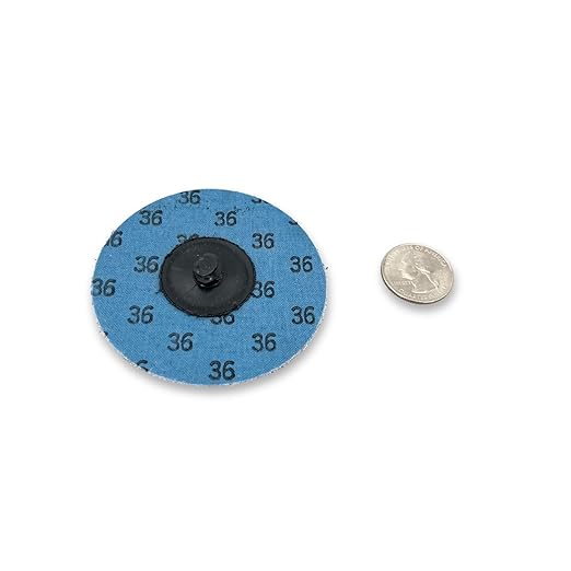 VSM 25-Pack - 3 inch 50 Grit (Medium) - Ceramic Plus Quick-Change Disc with Top-Size, Type R, Tear-Resistant Polyester Backing, Hand-Held Machine Compatible, Durable Abrasive Discs