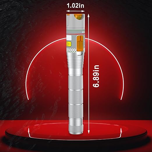 Visual Fault Locator 50KM, VFL Fiber Optic Light Source Tester, Red Light Pen Equipment for 2.5mm Universal Connector, FC/SC/ST/LC Adapter for CATV Telecommunications, Fiber Network Cable Test