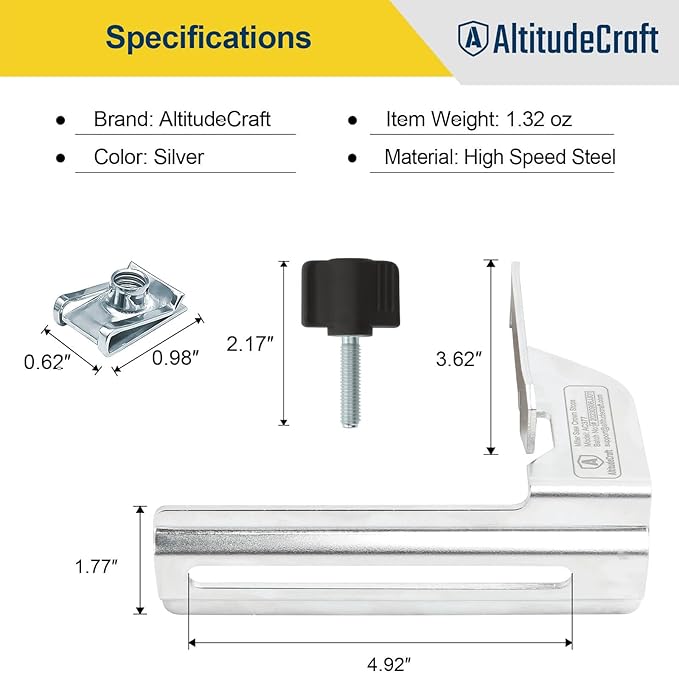 Miter Saw Crown Stops & Protractor Set – Precision Angle Tool Kit for Accurate Crown Molding, Trim, and Carpentry Work