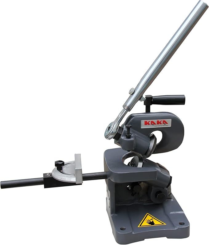 KAKA INDUSTRIAL MMS-3 Cast-Iron Multiple Purpose Throatless Sheet Metal Shear, High Accuracy, High Adjustability, Easy Operation Sheet Metal Cutter with 0.059-Inch Cutting Capacity