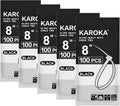 Zip Ties Heavy Duty 8 inch with 120 Pounds Tensile Strength, Black Heavy Duty Cable Ties, 500 Pack, by Karoka