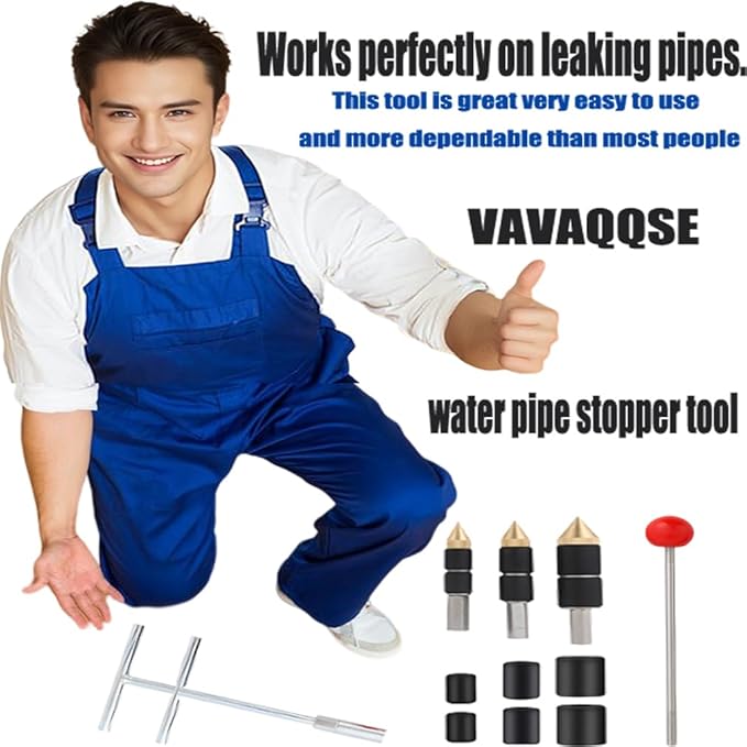 Pipe Water Stopper Kit - Hot-Melt Water Stop Needles for Fast Water Line Pipe Repairs - Stainless Steel Home Improvement/Renovation Plumbing Tool for Professional Plumber