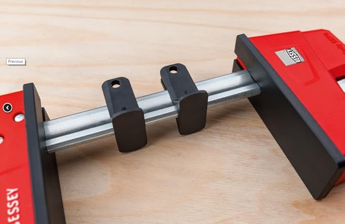BESSEY KRE3518, 18 In., Parallel Clamp, K Body REVO Series - 1700 lbs Nominal Clamping Force , Spreader, and Woodworking Accessories - Clamps and Tools for Woodworking, Cabinetry, Case Work