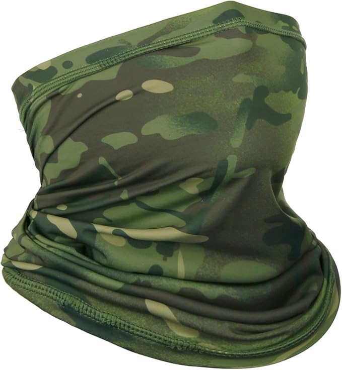Achiou Cooling Neck Gaiter Face Cover Scarf, UV Protection Mask for Men and Women,Soft Windproof, Hiking Cycling Running
