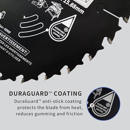 10 Inch 40T & 60T ATB Circular Saw Blades with 5/8 Inch Arbor for Miter/Table Saw, Combo Pack for General Purpose & Fine Finish Wood Cutting