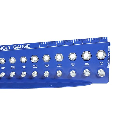 SAE and Metric Bolt Gauges Check a Thread Nut Fastener Size