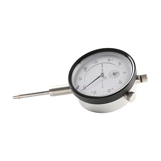 HFS(R) 0-1" Dial Indicator Lathe Tool High Precision, 1" Measuring Range, 0.0005" Graduation Interval