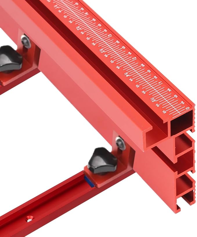 75 T-Track Table Fence System for Woodworking Accessories, Miter Saw Fence with Laser Measure - Fits Portable Table Saws, Band Saws and Cabinet Saws (Fence Only)