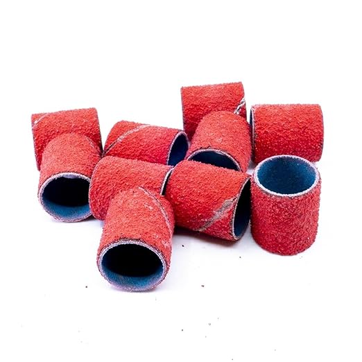 Benchmark Abrasives 3/4" x 1" Ceramic Spiral Band Sleeves for Deburring Finishing Blending Grinding Polishing on Metal Stainless Steel and Other Alloys (Pack of 10) - 60 Grit
