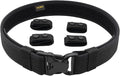 Duty Belt w/ 4 Keepers 2.25" Nylon Stiff Utility Belt Police Correctional Officer Work Patrol Gear Carrier XL