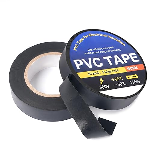 10 Pack Black Electrical Tape，0.70 in x 72ft，Waterproof High Temperature Electric Tape Weatherproof Home Outdoor Multipurpose Insulating Wire Wrapping