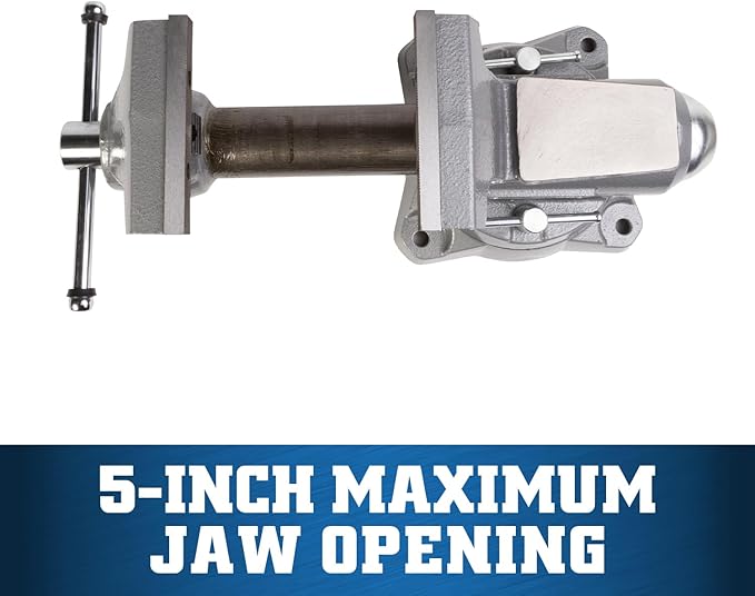 Wilton Mechanics Pro Bench Vise, 5-1/2" Jaw Width, 5" Jaw Opening, 3-5/8" Throat (Model 855M)