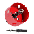HYCHIKA 2-3/8 Inch/60mm Hole Saw,Bi-Metal Cutter Hole Max Cutting Depth 32mm with 1 Arbor Drill Bit for Wood Cutting Cornhole Plastic Drywall Boards Fiberboard